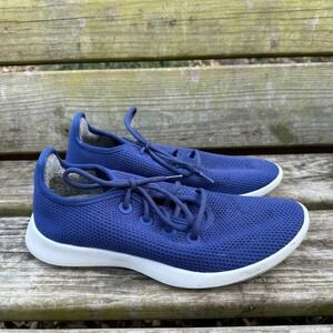 Allbirds Tree Runners Mens Size 9 Blue Eucalyptus Fiber Lightweight Sneakers